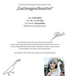 Gartengeschnatter – Buchvorstellung Karin Thiel